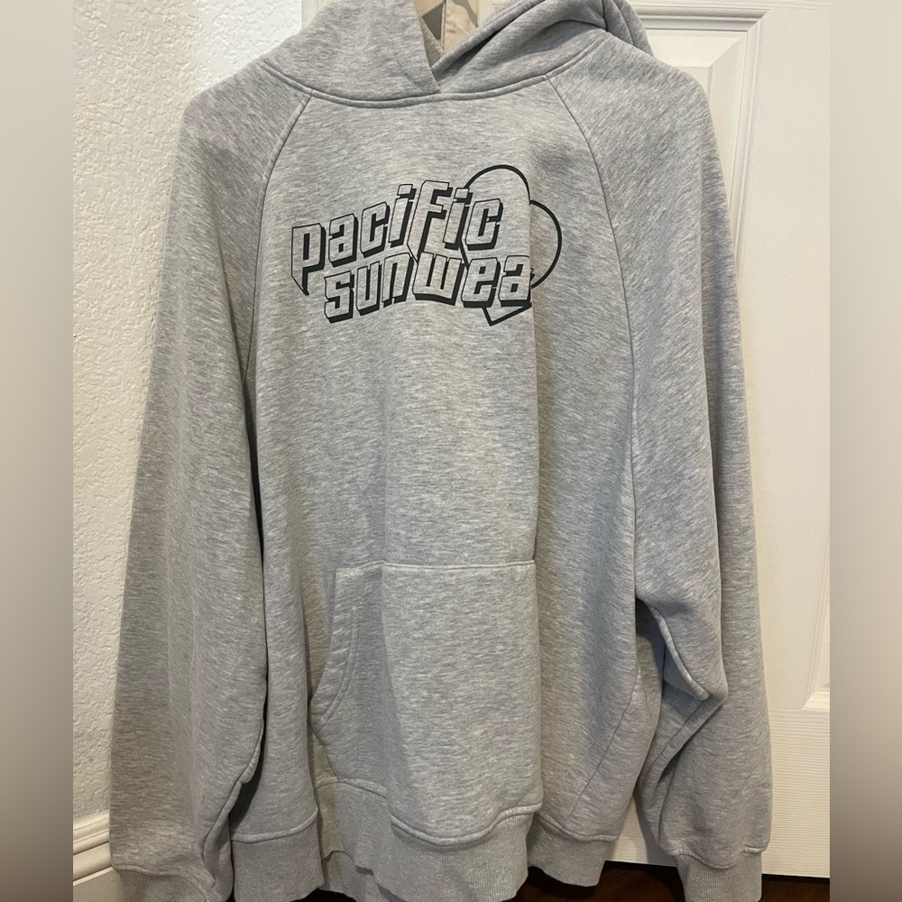 Large grey pacific sunwear oversized hoodie